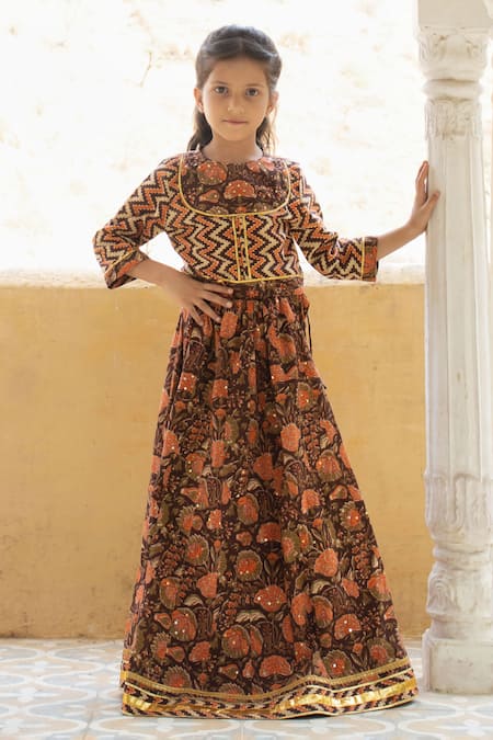 Laadlo Nargis Wildbloom Print Lehenga With Blouse 