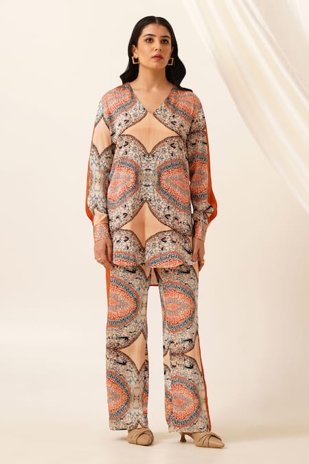 Seven Dreia Printed Tunic & Pant Co-Ord Set 