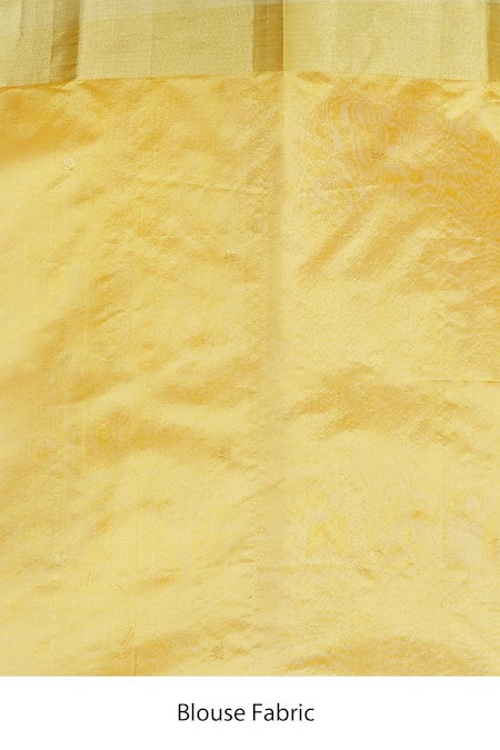 Buy_Mint N Oranges_Orange Chanderi Chevron Pallu Saree With Unstitched Blouse Fabric 