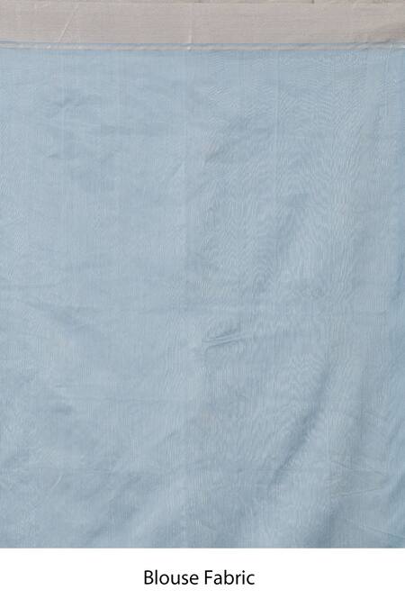 Buy Mint N Oranges Blue Chanderi Zari Motif Pattern Saree With Unstitched Blouse Fabric Buy_Mint N Oranges_Blue Chanderi Zari Motif Pattern Saree With Unstitched Blouse Fabric