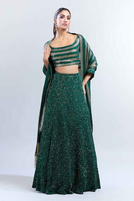 Nakul Sen Sequin Embellished Lehenga Set 