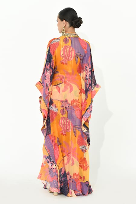 Rishi and Vibhuti Hawa Hawai Printed Kaftan Kurta & Pant Set 