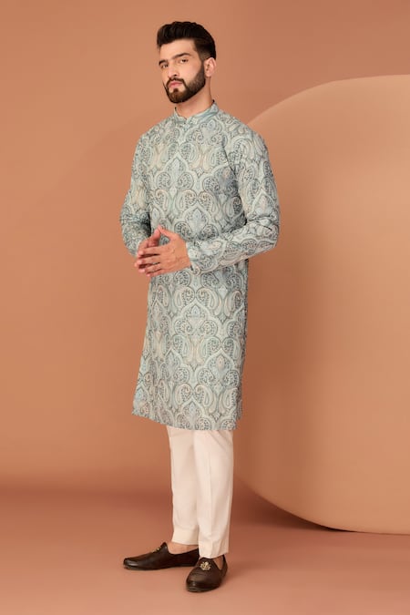 Kasbah Kashmiri Thread Embroidered Straight Kurta 