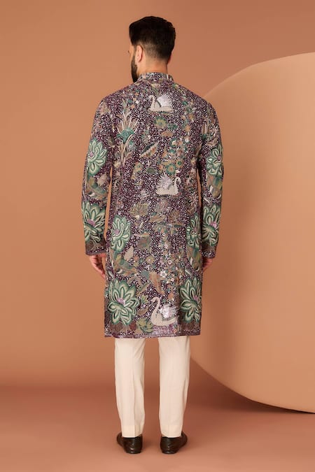 Kasbah Floral & Fauna Embroidered Kurta 