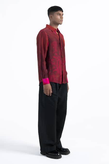 Shop Siddhartha Bansal Black Linen Long Day Solid Trouser Online at Aza Fashions Shop_Siddhartha Bansal_Black Linen Long Day Solid Trouser _Online_at_Aza_Fashions