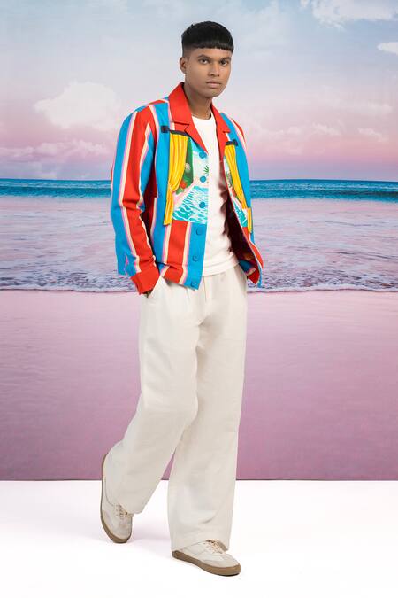 Shop Siddhartha Bansal White Linen Air Breeze Trouser Online at Aza Fashions Shop_Siddhartha Bansal_White Linen Air Breeze Trouser _Online_at_Aza_Fashions