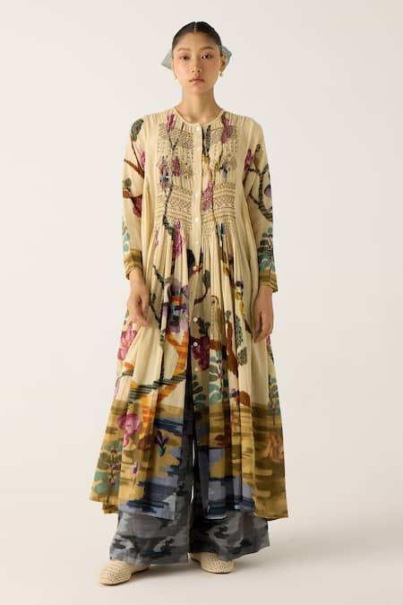 Cord Frida Animal Safari Print Dress 