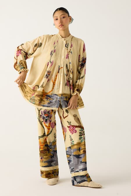 Cord Nova Safari Print Top With Pant 