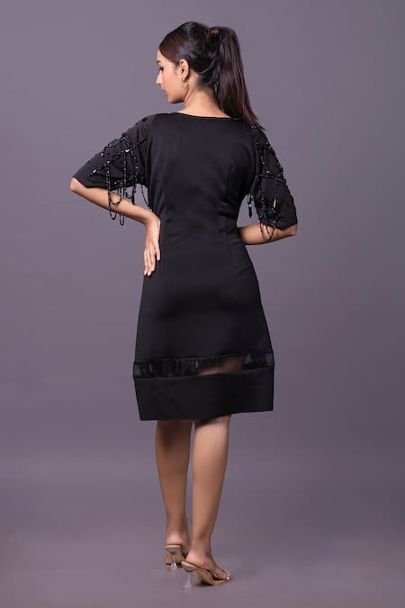 That Thing You Love Bead Embroidered Short Dress 