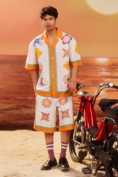 Siddhartha Bansal Samsara Lotus Print Shirt 