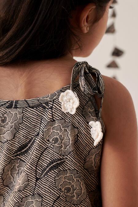 Shop_Cute Couture_Beige Kurta Flex And Printed Floral Embroidered & Sharara Set _Online_at_Aza_Fashions