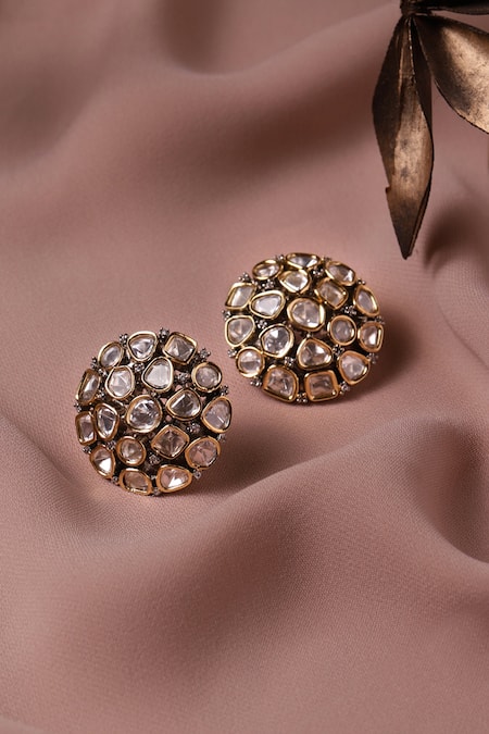 Ruby Raang Kundan Studs 