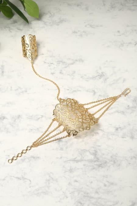 Ruby Raang Swirl Cut-Out Hand-Harness 