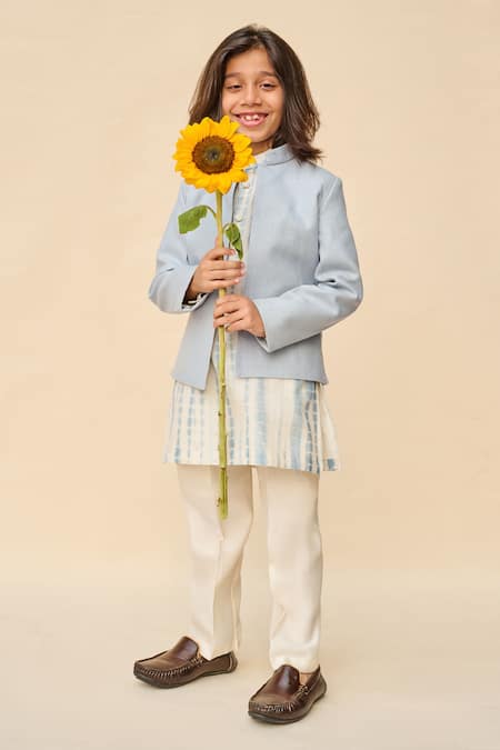 All Boy Couture Sequin Embroidered Kurta & Jodhpuri Jacket Set 