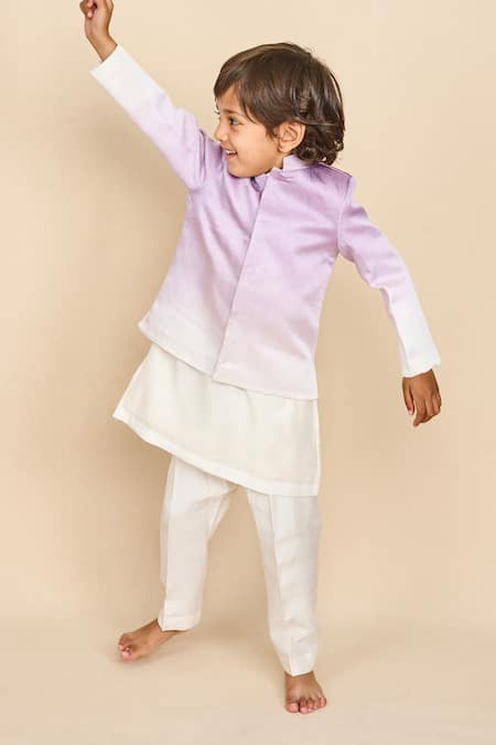 All Boy Couture Ombre Kurta Jodhpuri Set 