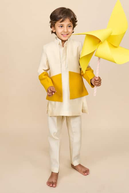 All Boy Couture Kurta Ombre Bandhgala Set 