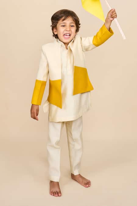 All Boy Couture Kurta Ombre Bandhgala Set 