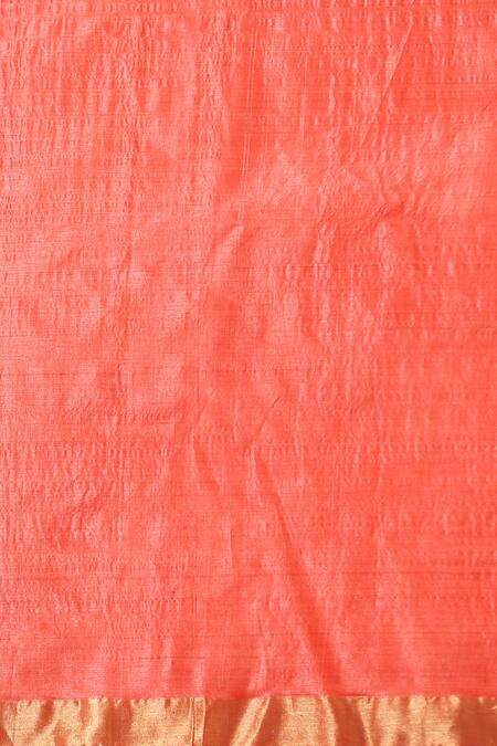 Shop Dusala Red Kota Doria Embroidery Floral Motif Handwoven Saree With Running Blouse Piece Online at Aza Fashions Shop_Dusala_Red Kota Doria Embroidery Floral Motif Handwoven Saree With Running Blouse Piece _Online_at_Aza_Fashions