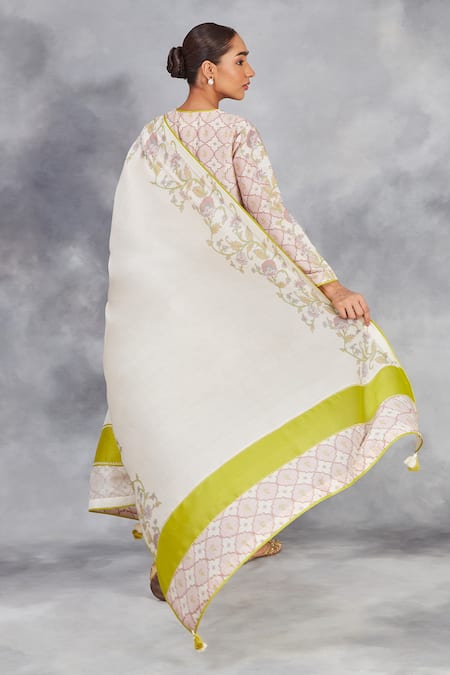 Sue Mue Geometric Print Kurta Pant Set 