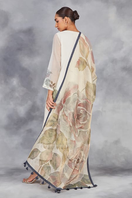 Sue Mue Handwoven Hand Painted Kurta Set