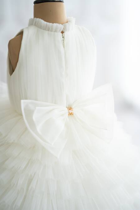 Buy Ruchika Lath Label Off White Net, Crepe Pearls, Embroidery Hand Bodice Ballerina Dress Online at Aza Fashions Buy_Ruchika Lath Label_Off White Net, Crepe Pearls, Embroidery Hand Bodice Ballerina Dress _Online_at_Aza_Fashions