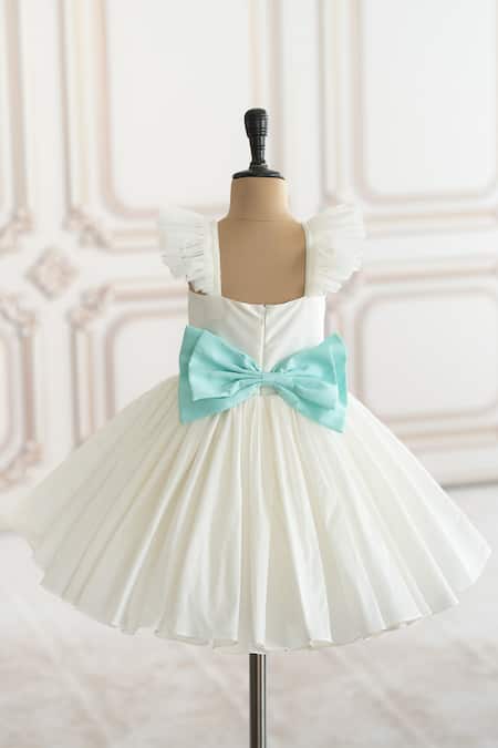 Shop Ruchika Lath Label Off White Taffeta, Crepe Beads, Sequins Mermaid Patch Embroidered Dress at Aza Fashions Shop_Ruchika Lath Label_Off White Taffeta, Crepe Beads, Sequins Mermaid Patch Embroidered Dress _at_Aza_Fashions