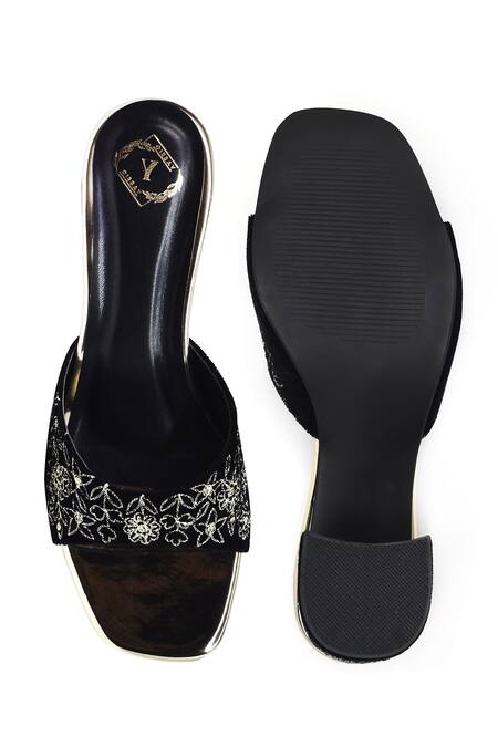 Yassio Kasbah Floral Embroidered Heels 