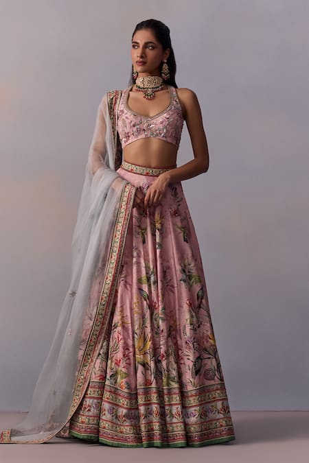 Kalista Neisha Lily Garden Print & Embellished Lehenga Set 