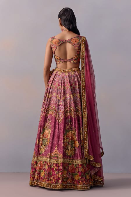 Kalista Zareen Marigold Bagh Print & Embellished Lehenga Set