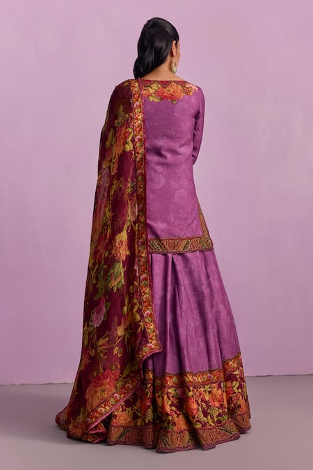 Kalista Sehnaaz Gulshan Print & Embellished Lehenga Set 