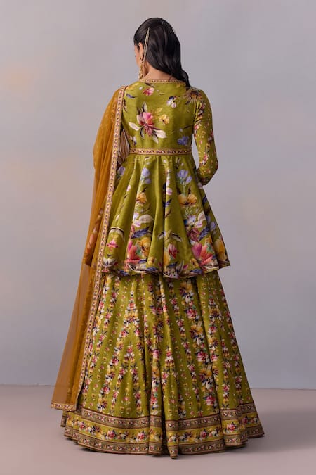 Kalista Taisha Gulbahar Vine Print Lehenga Set 
