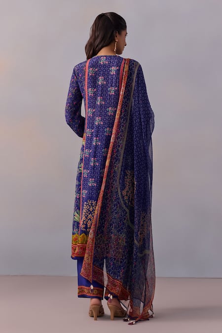 Kalista Sahiba Floral Mughal Print Kurta Pant Set 