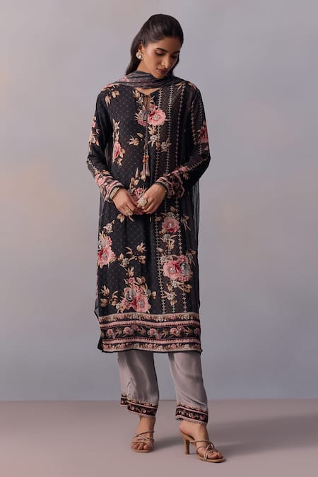 Kalista Sarah Daisy Print Kurta Pant Set 