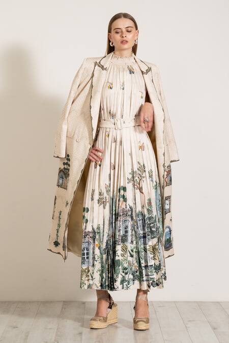 RANNA GILL Sereine Long Printed Jacket 