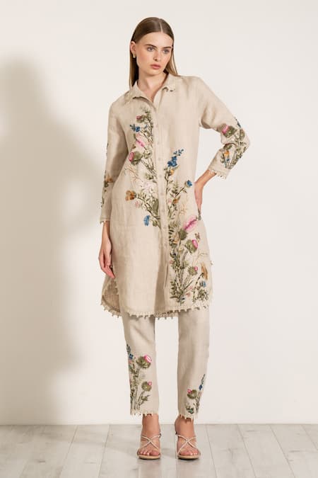 RANNA GILL Estella Printed Tunic & Pant Set 