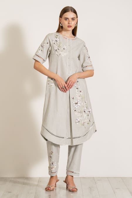 RANNA GILL Glenna Printed Tunic & Pant Set 