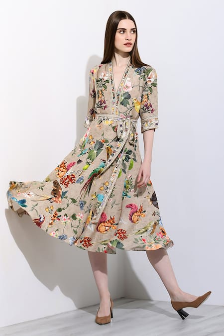 RANNA GILL Paola Montana Print Dress 