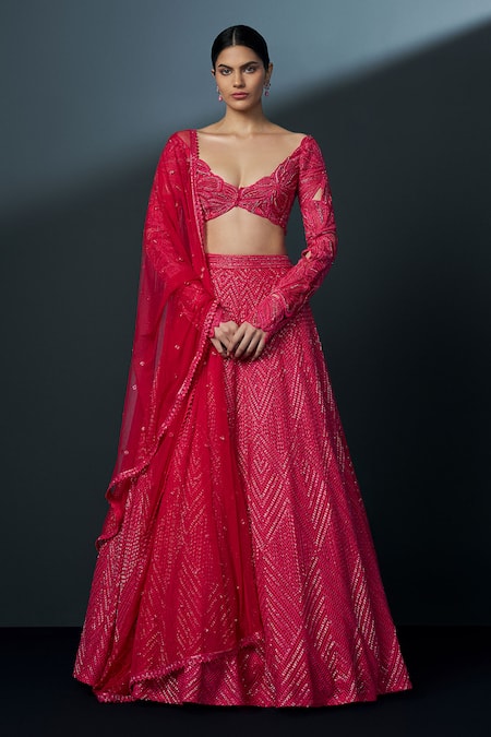 Ritika Mirchandani Skybloom Embroidered Bridal Lehenga Set 