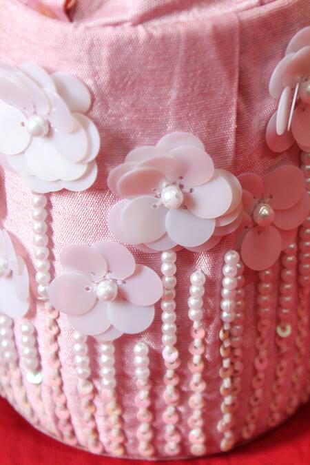 Feza Bags Floral Embroidered Circular Bag 