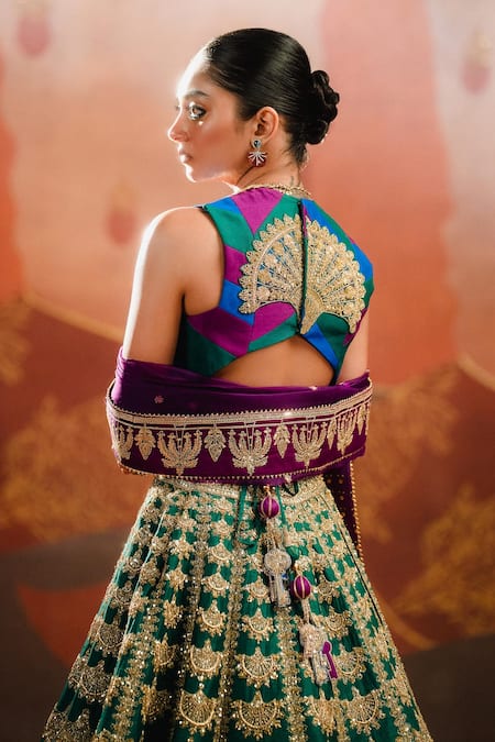 Masaba Khus Khus Embroidered Lehenga Set 