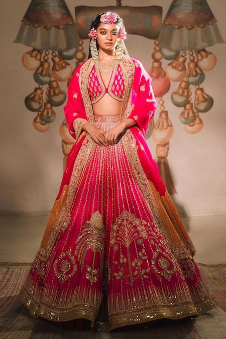 Masaba The Gulaab Cham Cham Bridal Lehenga Set 