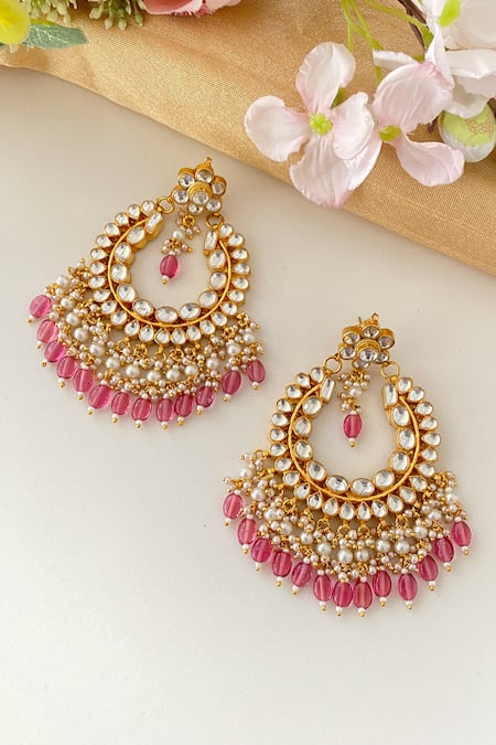 Namasya Kundan Embellished Earrings 