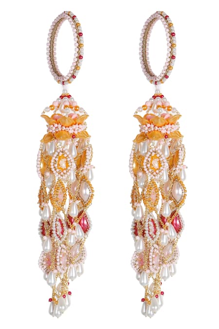 Vaidaan Induleka Bead Embellished Kaleeras - Set of 2 