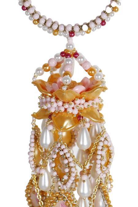 Vaidaan Multi Color Pearls, Beads, Embroidery Induleka Embellished Kaleeras - Set Of 2 Online at Aza Fashions Vaidaan_Multi Color Pearls, Beads, Embroidery Induleka Embellished Kaleeras - Set Of 2 _Online_at_Aza_Fashions