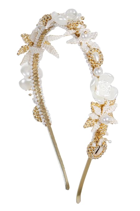 Vaidaan Kanta Pearl Embellished Hairband 