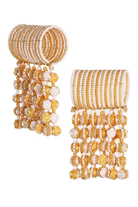 Vaidaan Nivasini Pearl Bead Embellished Kaleera - Set of 2 