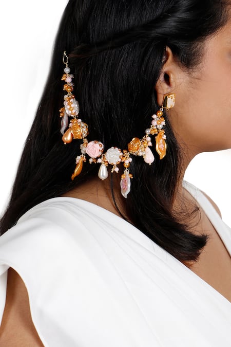 Vaidaan_Multi Color Pearl Nivasini Chain _Online_at_Aza_Fashions