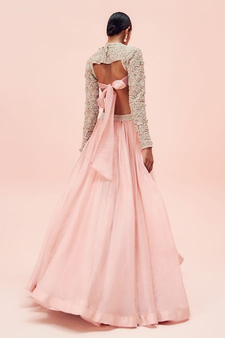 Bhumika Sharma Embroidered Blouse With Lehenga 