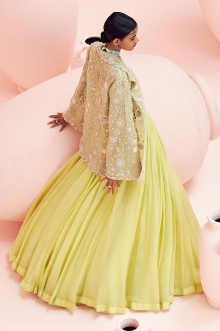 Bhumika Sharma Embroidered Jacket With Lehenga Set 