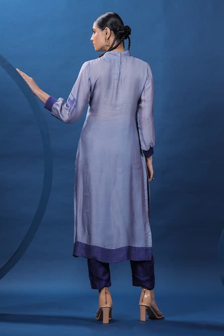 Coeur Nordic Print High Neck Kurta With Pant 